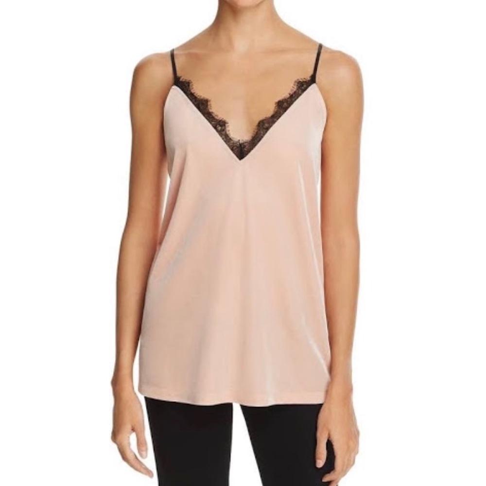 Velvet Lace Trim Camisole Top💋